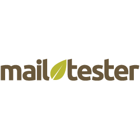 Newsletters spam test by mail-tester.com website picture