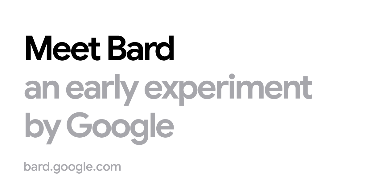 âTry Bard, an AI experiment by Google website picture