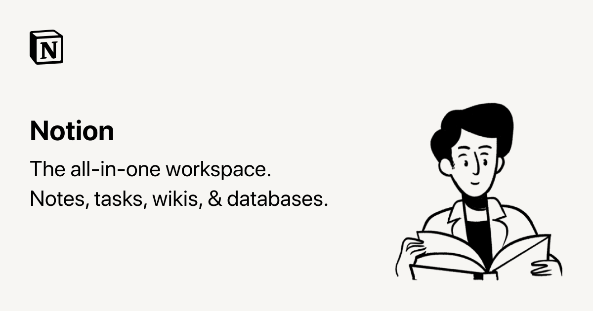 Your connected workspace for wiki, docs & projects | Notion website picture