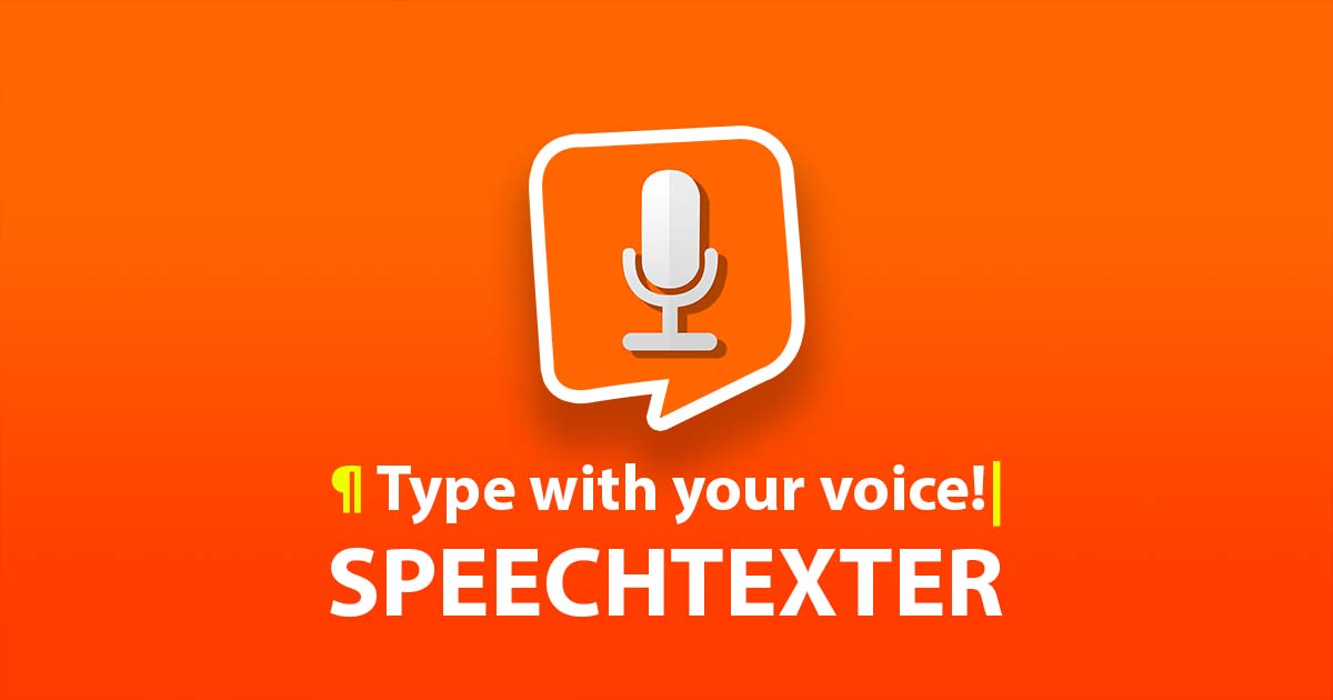 SpeechTexter | Type with your voice! website picture