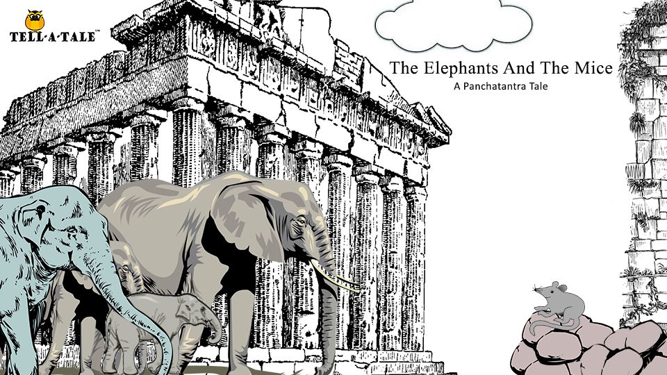 The Elephants and The Mice - Panchatantra Stories from India website picture