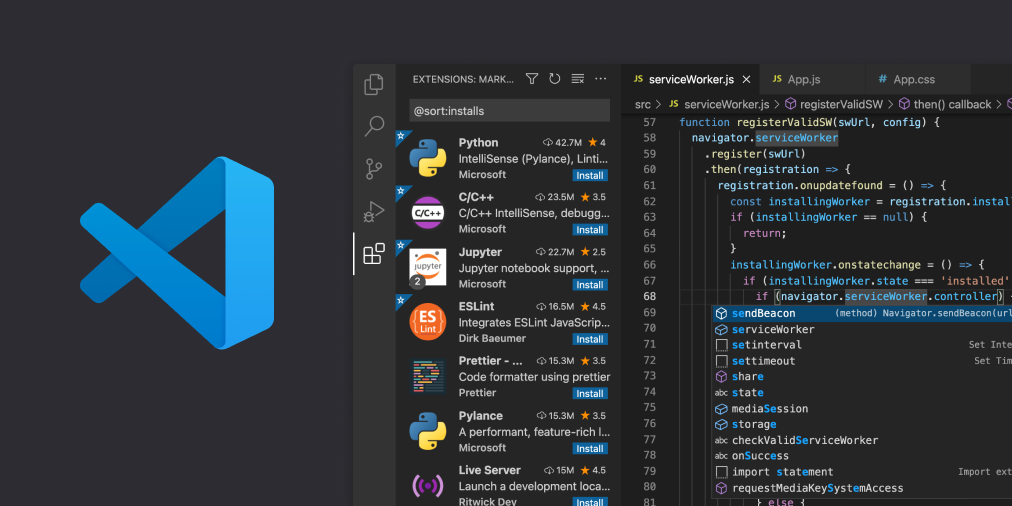 Visual Studio Code - Code Editing. Redefined website picture