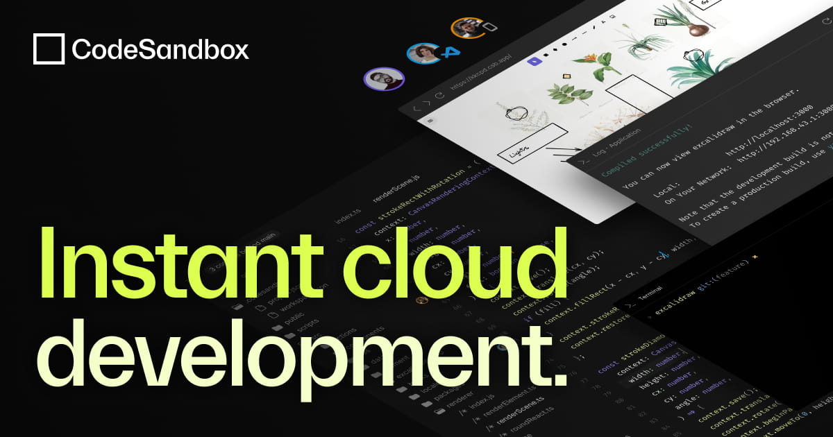 CodeSandbox: Instant Cloud Development Environments website picture