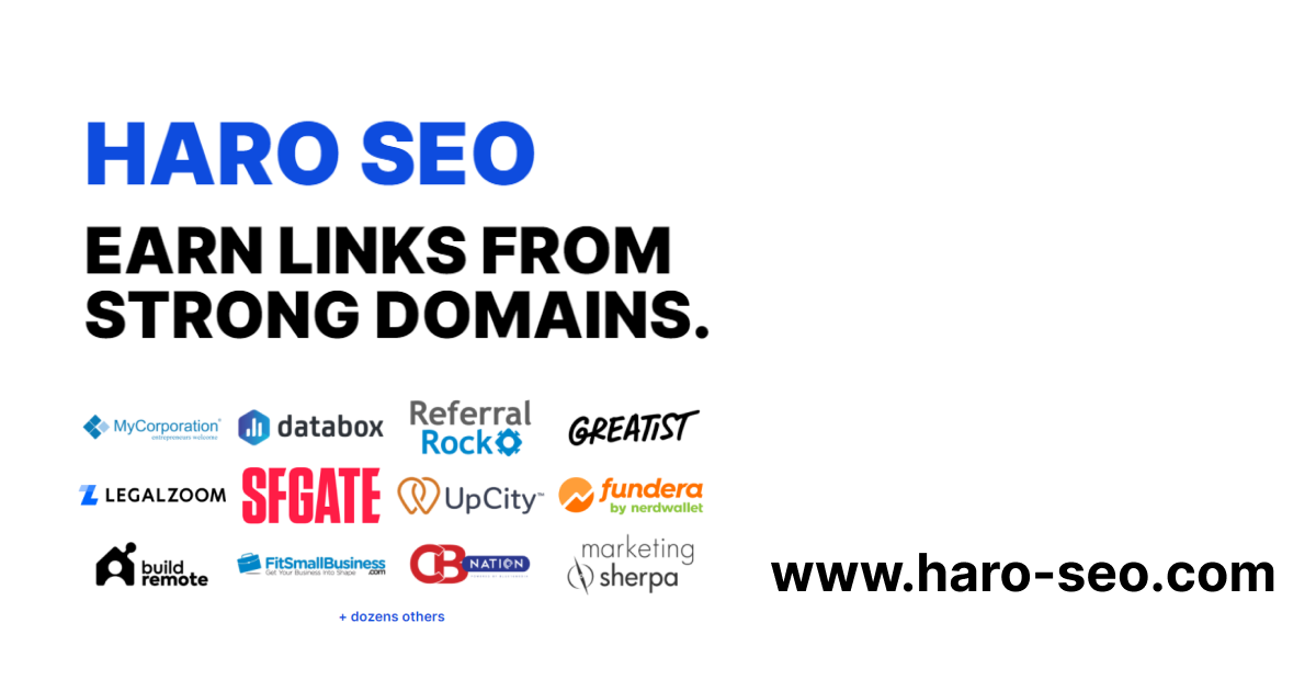 HARO SEO — Get backlinks from top media website picture