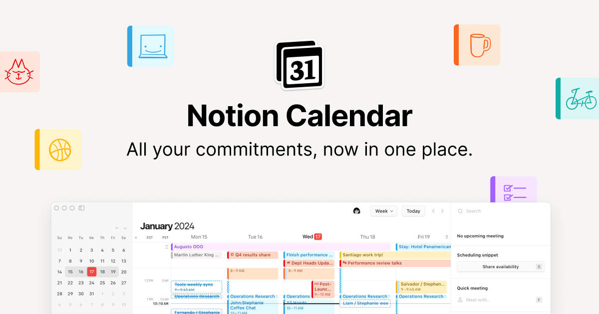 Notion Calendar website picture