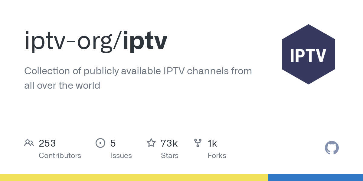 GitHub - iptv-org/iptv: Collection of publicly available IPTV channels from all over the world website picture