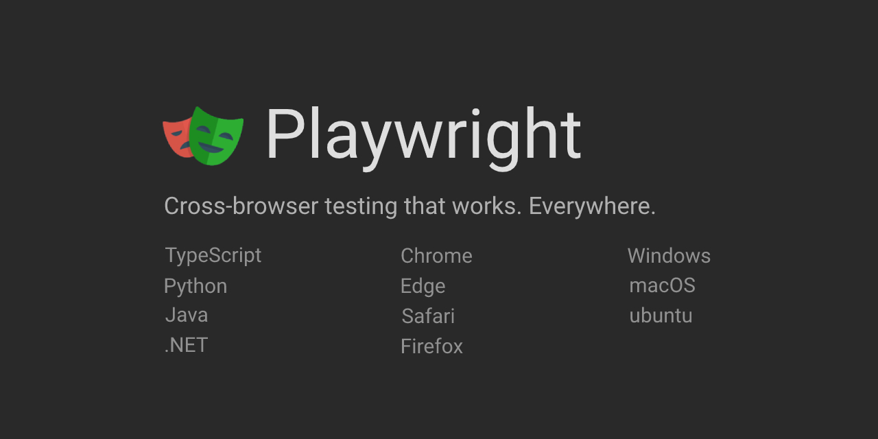 Fast and reliable end-to-end testing for modern web apps | Playwright website picture