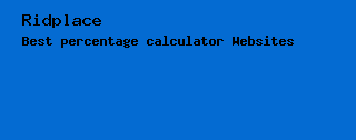 public bookmarks percentage calculator